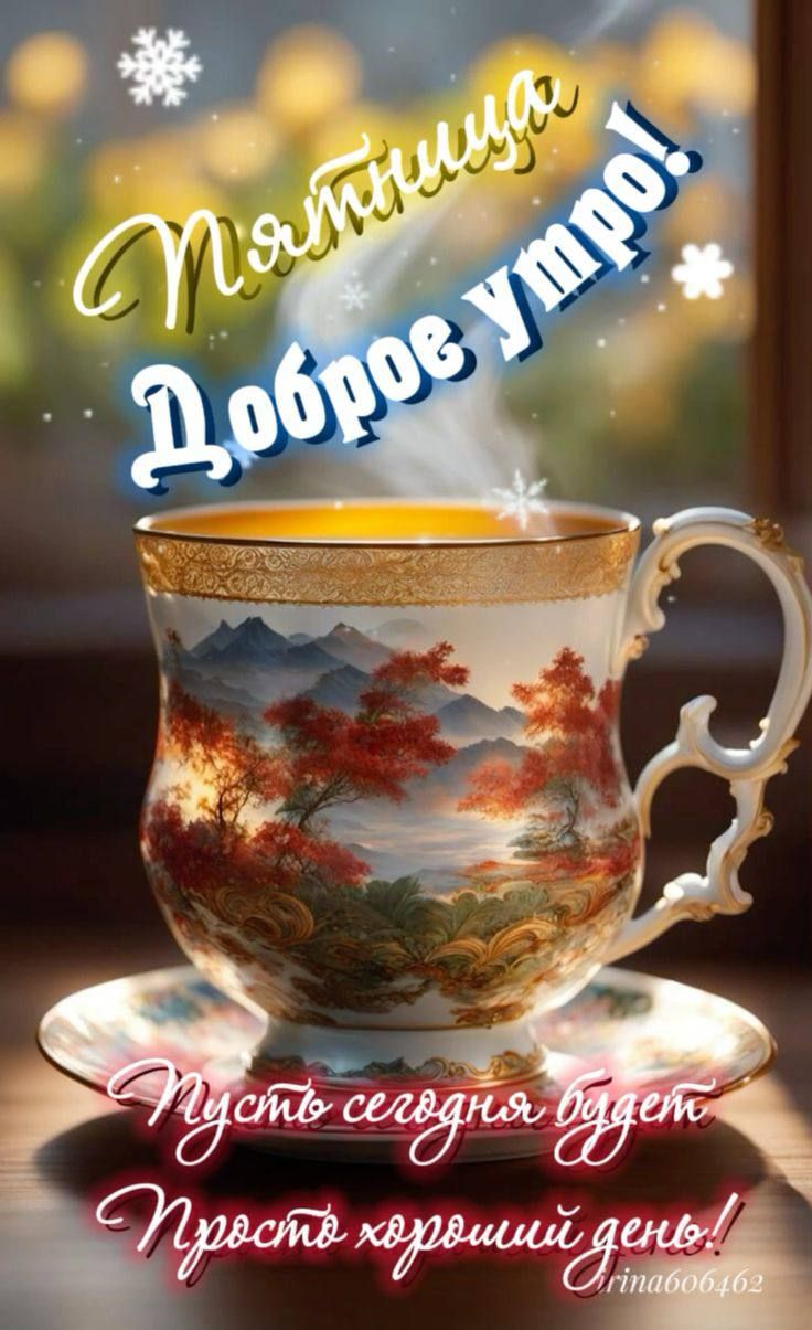 Пятница
Доброе утро!
Пусть сегодня будет
Просто хороший день!