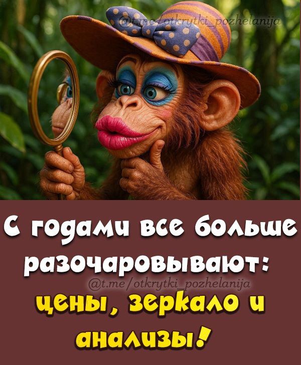 С годами все больше разочаровывают: цены, зеркало и анализы!