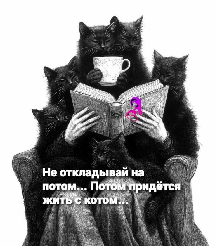 Не откладывай на потом... Потом придётся жить с котом...