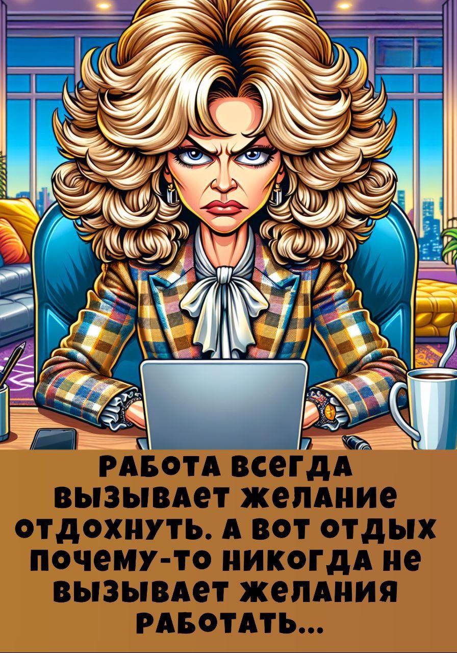 РАБОТА ВСЕГДА ВЫЗЫВАЕТ ЖЕЛАНИЕ ОТДОХНУТЬ. А ВОТ ОТДЫХ ПОЧЕМУ-ТО НИКОНДА НЕ ВЫЗЫВАЕТ ЖЕЛАНИЯ РАБОТАТЬ...