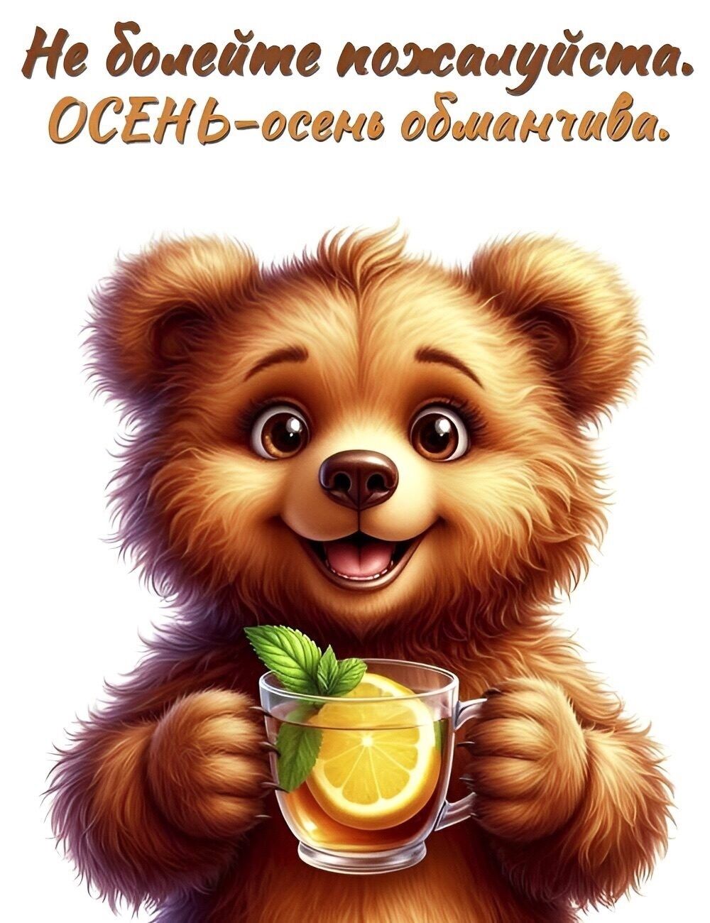 Не болейте пожалуйста. ОСЕНЬ-осень обманчива.