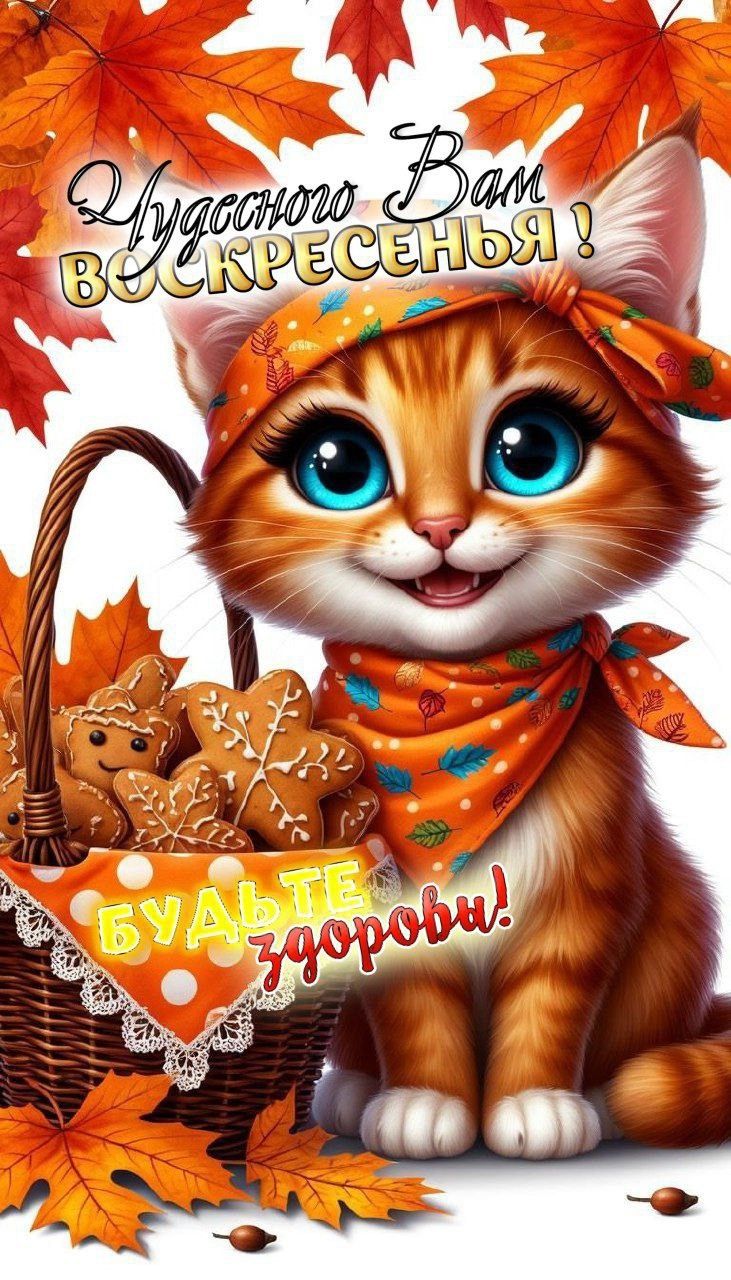 Чудесного Вам Воскресенья! Будьте здоровы!