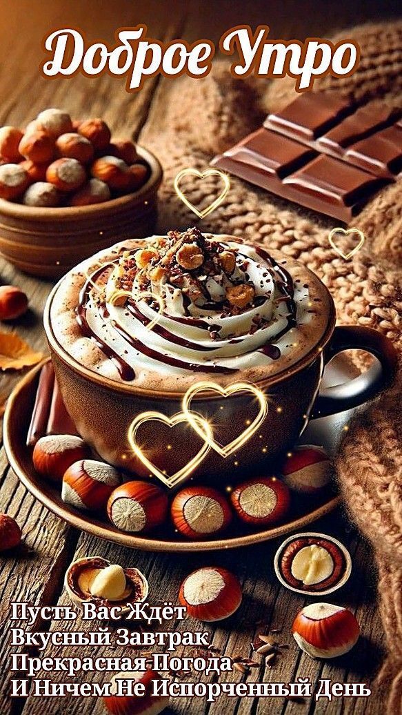 Доброе Утро
Пусть Вас Ждёт
Вкусный Завтрак
Прекрасная Погода -
И Ничем Не Испорченный День