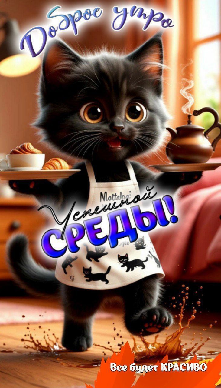 Доброе утро
Успешной СРЕДЫ!
Все будет КРАСИВО
