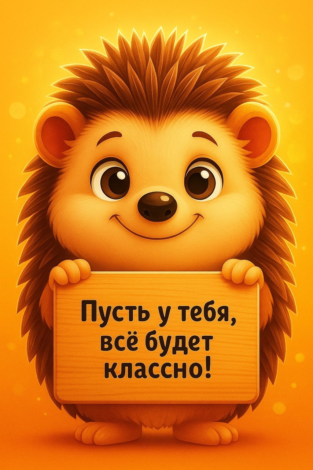 Пусть у тебя, всё будет классно!