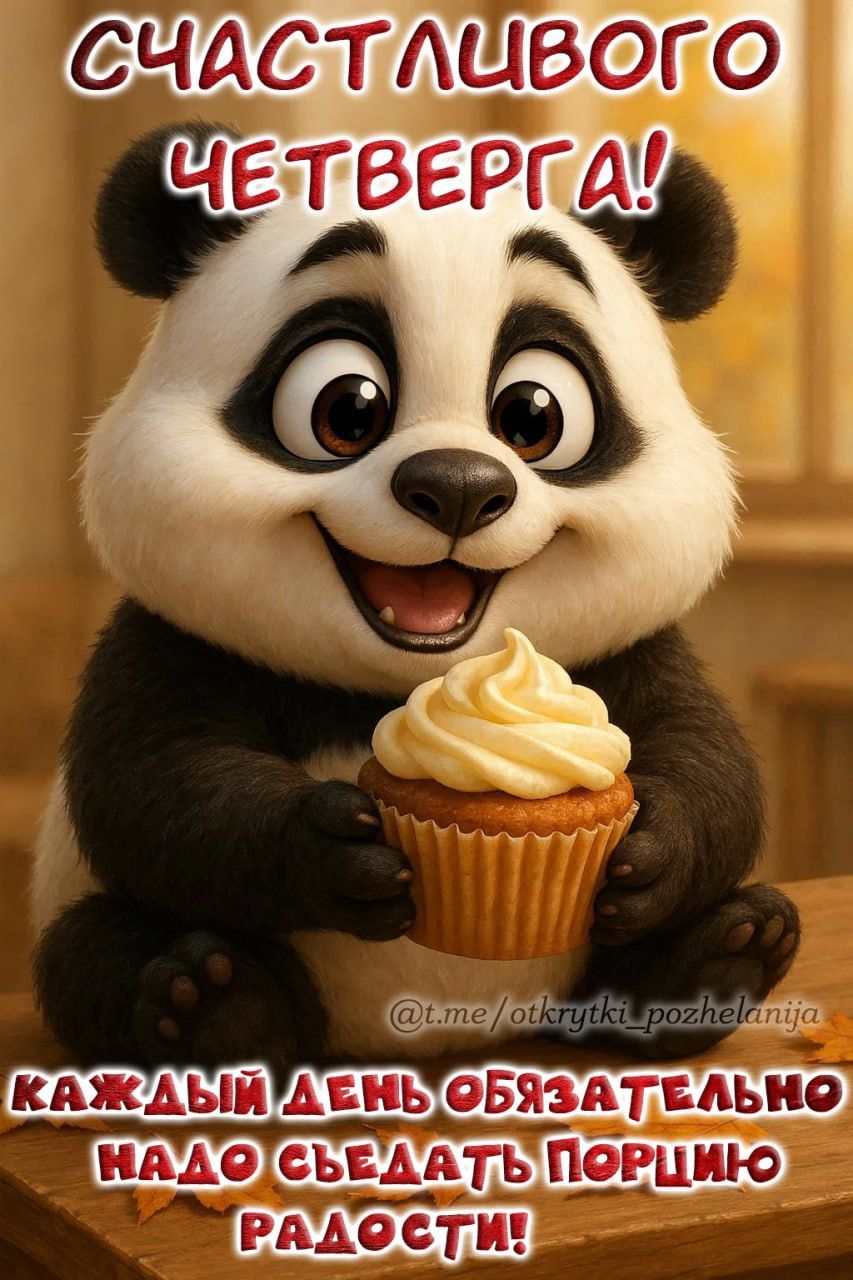 Счастливого четверга! Каждый день обязательно надо съесть порцию радости!