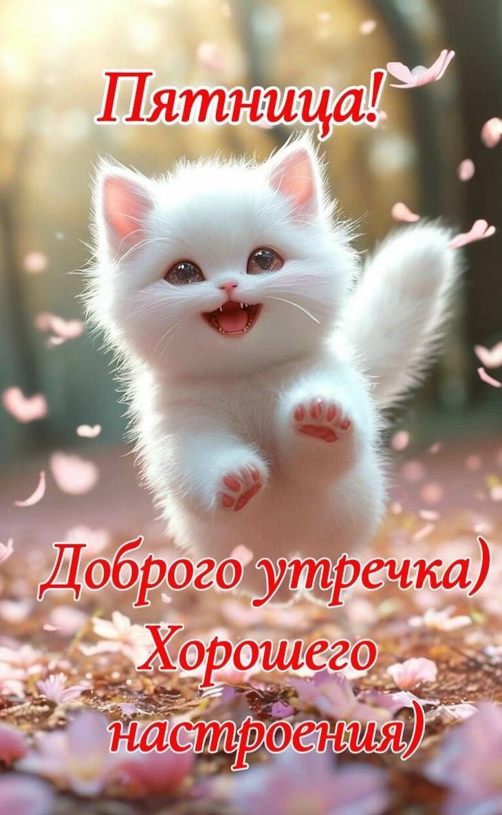 Пятница!\nДоброго утречка) Хорошего настроения)