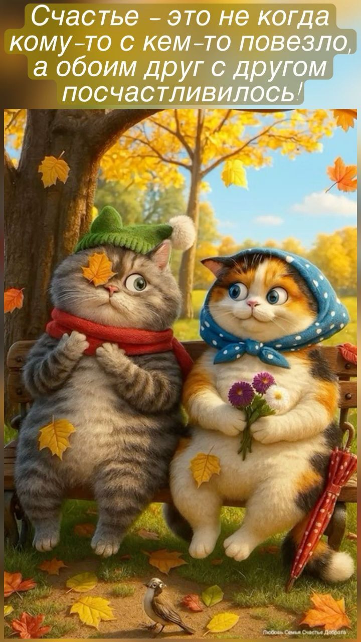 Счастье - это не когда кому-то с кем-то повезло, а обоим друг с другу посчастливилось!