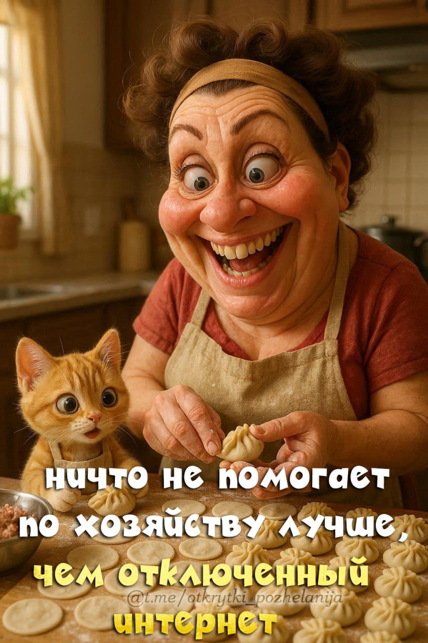 ничто не поможет по хозяйству лучше, чем отключённый интернет