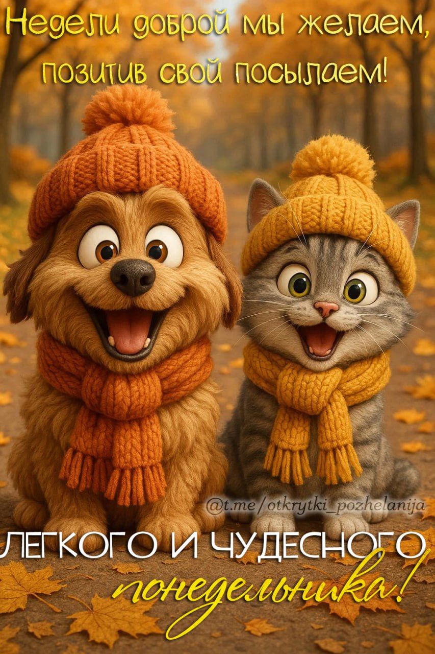 Недели доброй мы желаем, позитив свой посылаем! Легкого и чудесного понедельника!