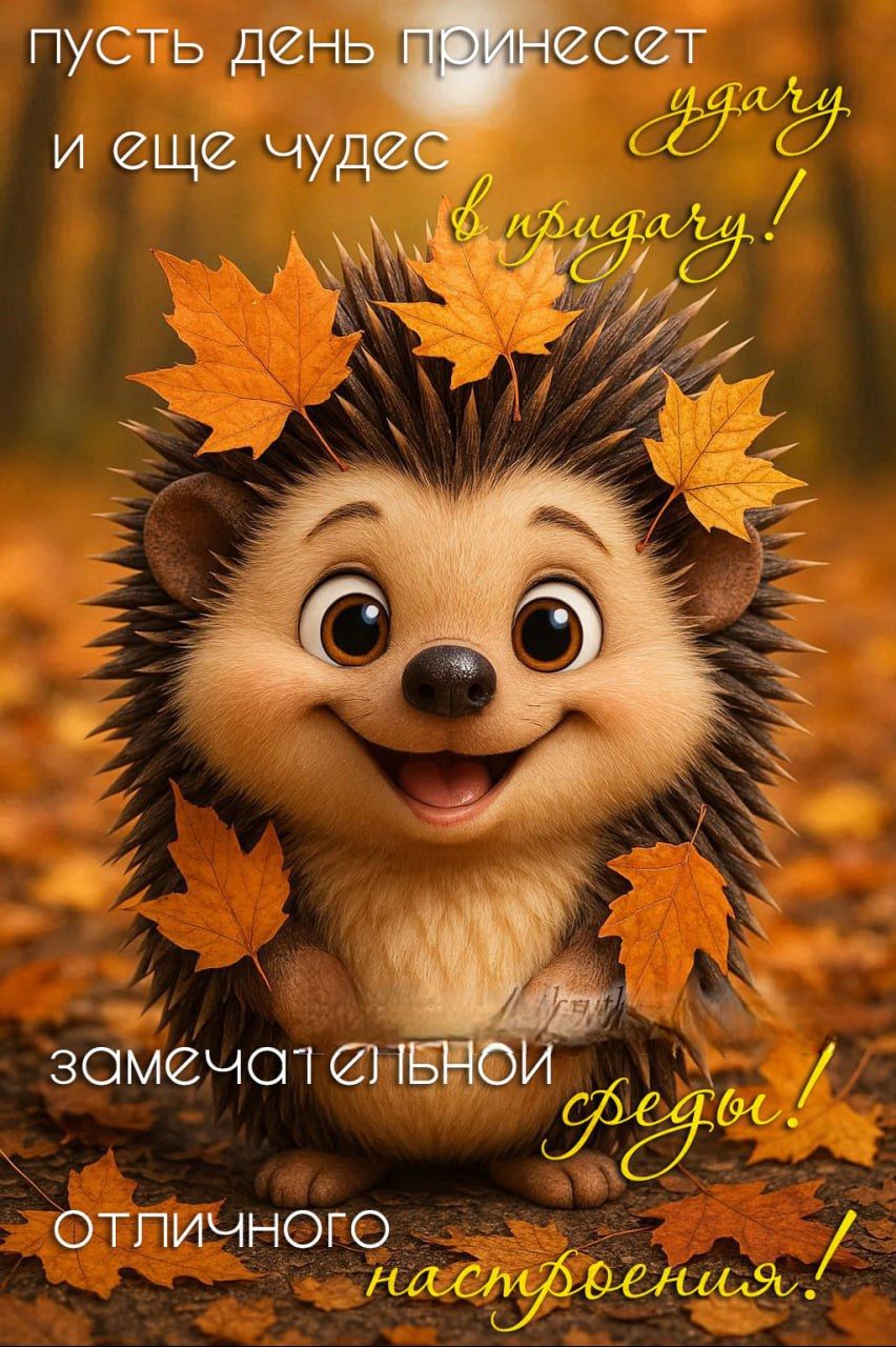 пусть день принесет удачи и еще чудес в придачу! замечательной недели! отличного настроения!