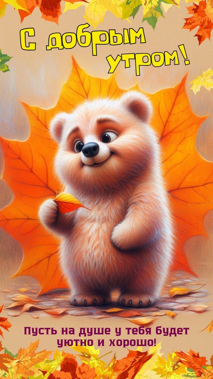 С добрым утром! Пусть на душе и тебя будет уютно и хорошо!