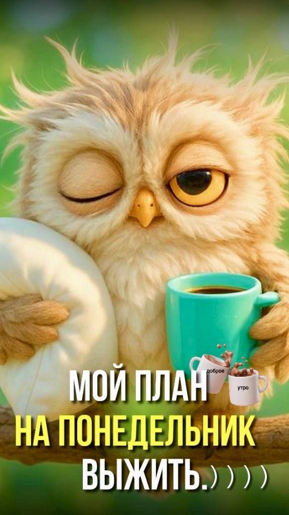 МОЙ ПЛАН НА ПОНЕДЕЛНИК ВЫЖИТЬ.