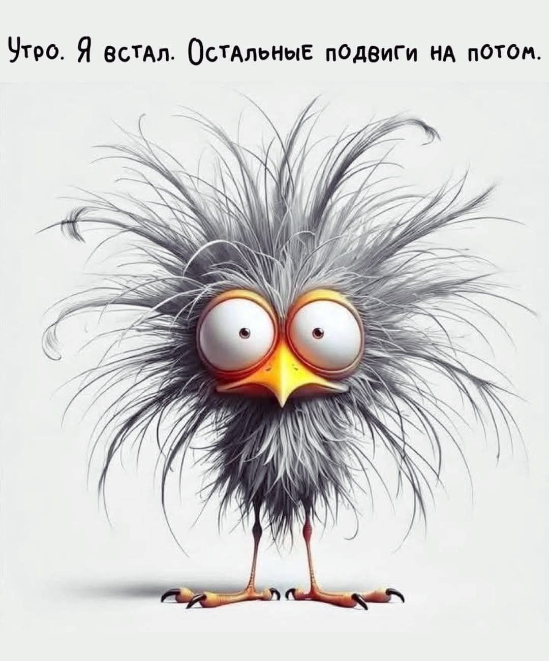 Утро. Я встал. Остальные подвиги на потом.