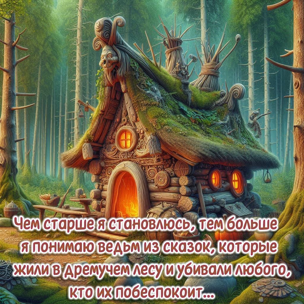 Чем старше я становлюсь, тем больше я понимаю ведьм из сказок, которые жили в лесу и убивали любого, кто их побеспокоит...