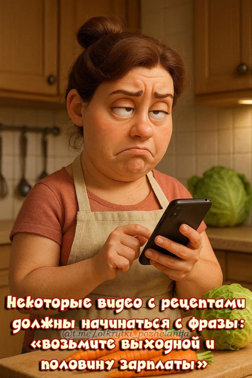 Некоторые видео с рецептами должны начинаться с фразы: «возьмите выходной и половину зарплаты»