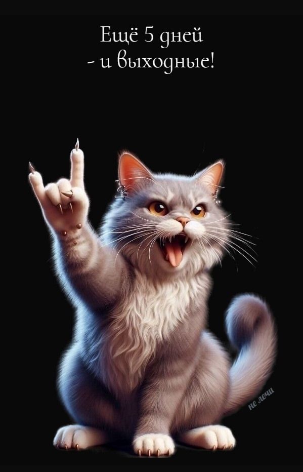 Ещё 5 дней - и выходные!