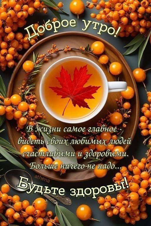 Доброе утро! В жизни самое главное увидеть своих любимых людей счастливыми и здоровыми. Большое ничего не надо.. Будьте здоровы!