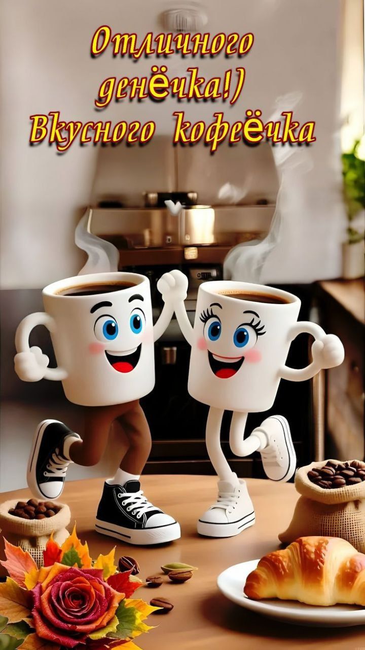 Отличного денёчка! Вкусного кофеёчка