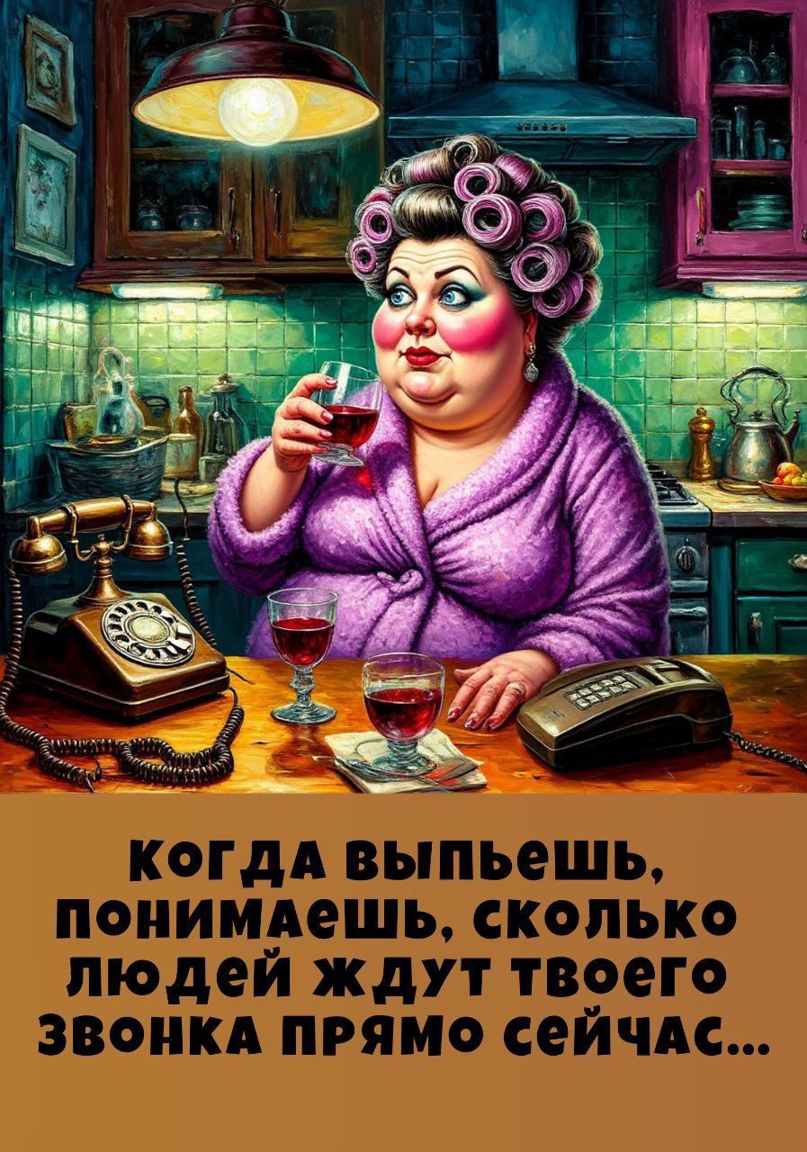 КОГДА ВЫПЬЕШЬ, ПОНИМАЕШЬ, СКОЛЬКО ЛЮДЕЙ ЖДУТ ТВОЕГО ЗВОНКА ПРЯМО СЕЙЧАС...