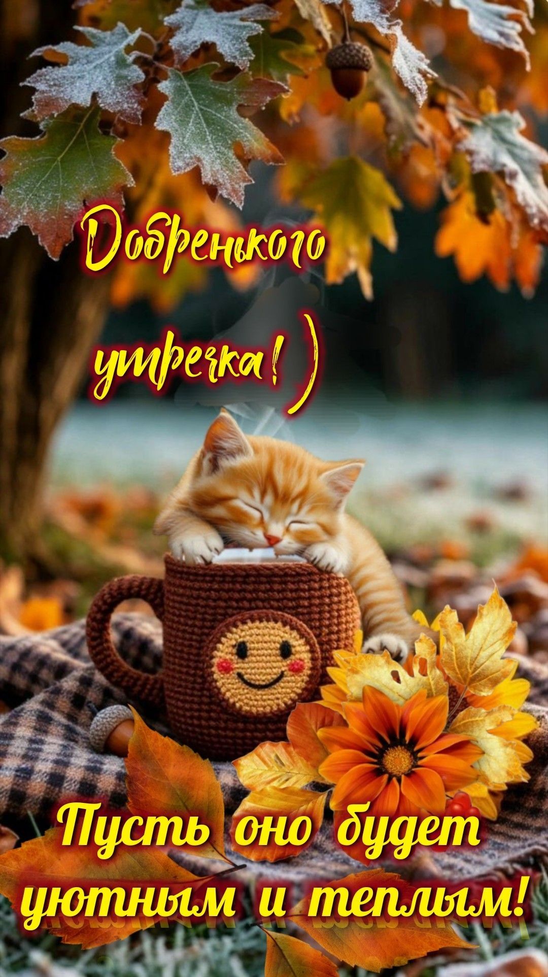 Добренького утречка! ) Пусть оно будет уютным и теплым!