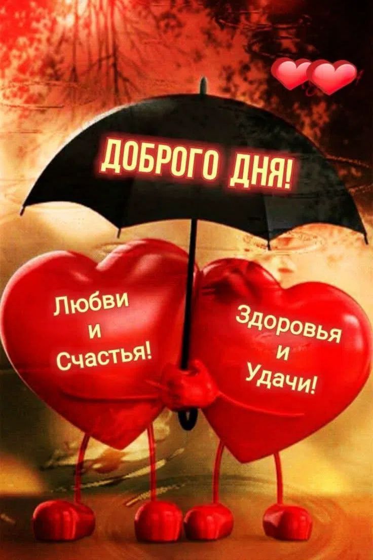 ДОБРОГО ДНЯ! Любви и Счастья! Здоровья и Удачи!