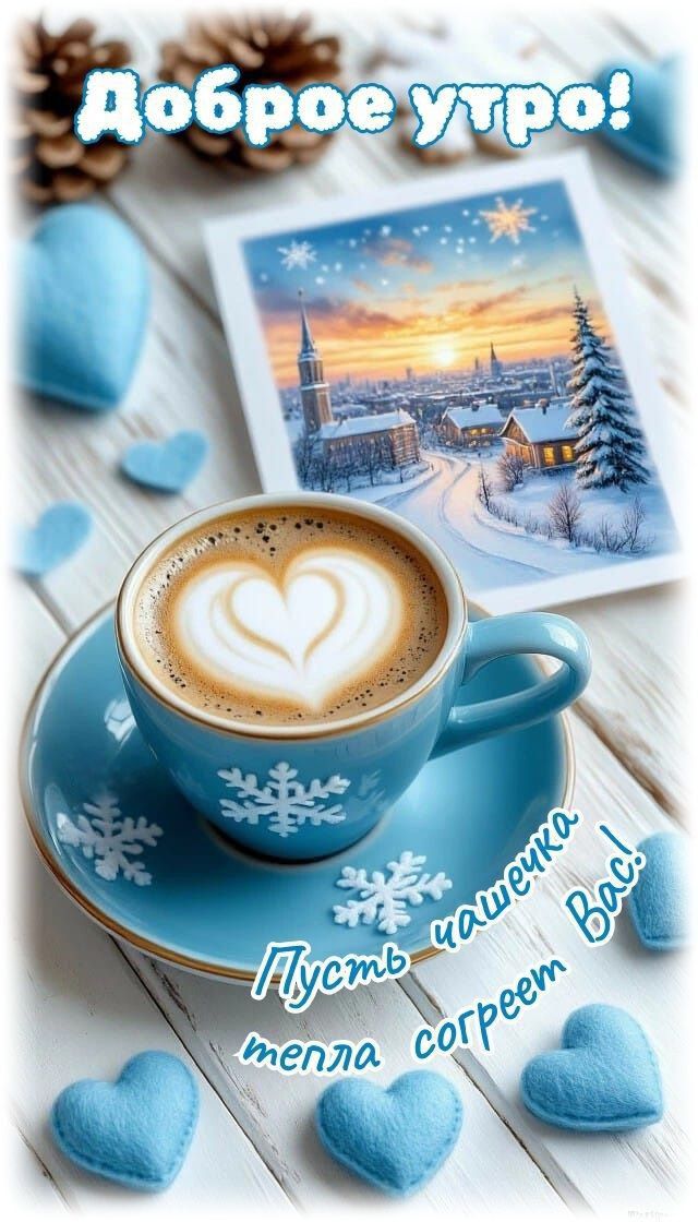 Доброе утро! Пусть чашечка Ваш тепла согреет.