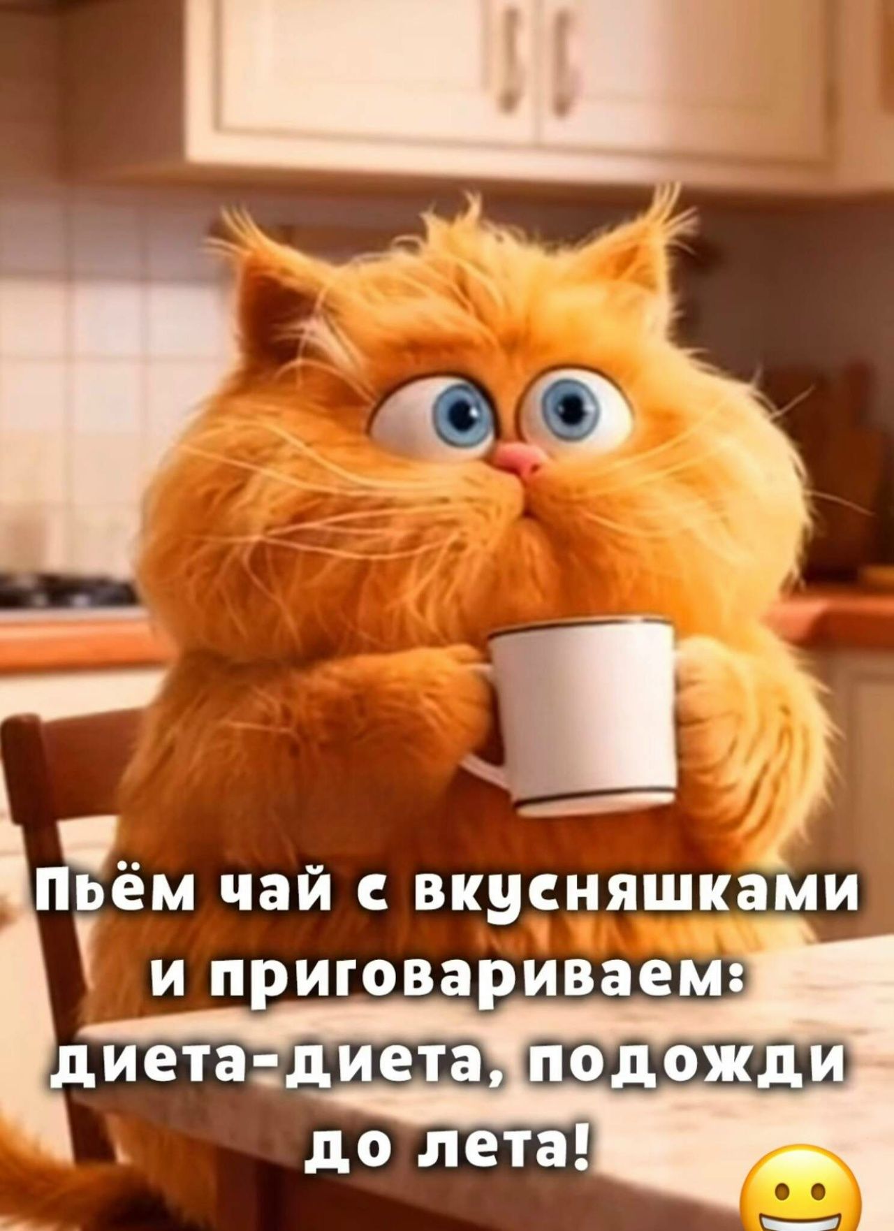 Пьём чай с вкусняшками и пригоровиваем: диета-диета, подожди до лета!