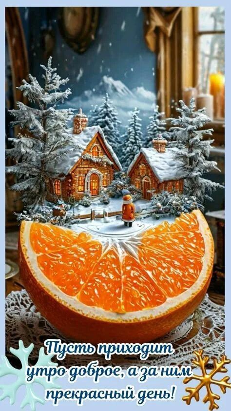 Пусть приходит утро доброе, а за ним прекрасный день!