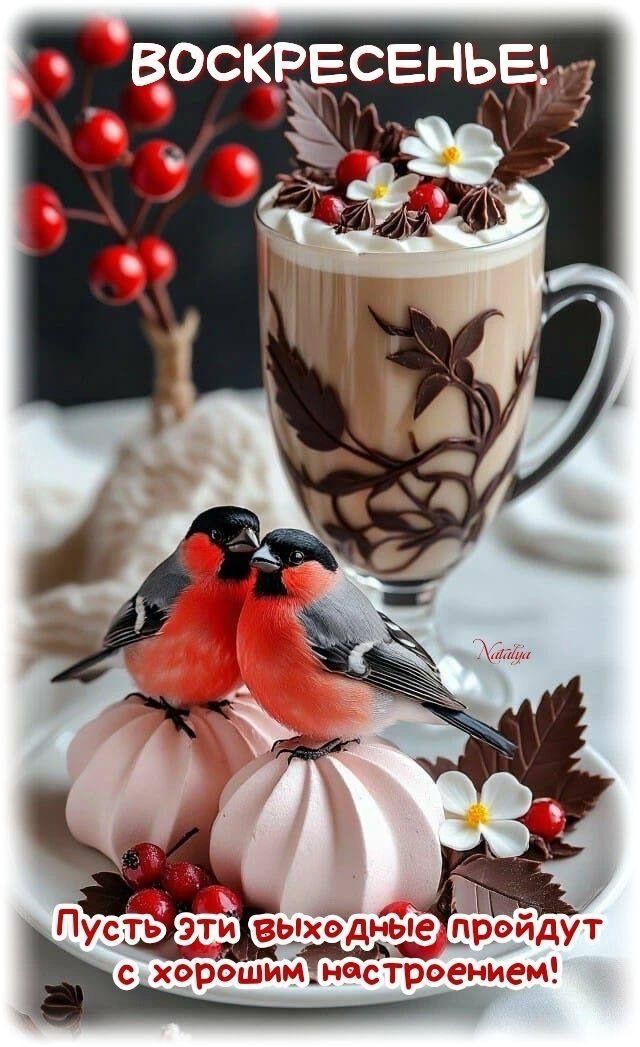 ВОСКРЕСЕНЬЕ! Пусть эти выходные пройдут с хорошим настроением!