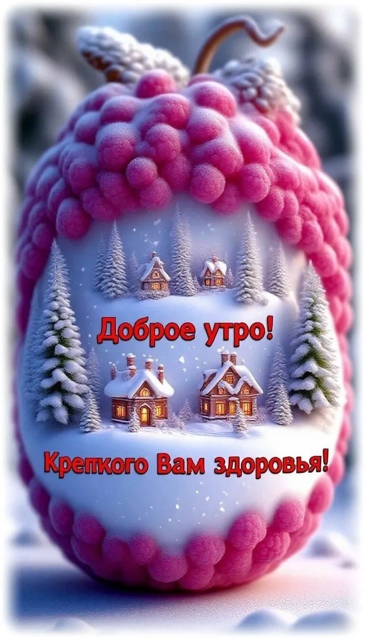 Доброе утро! Крепкого Вам здоровья!