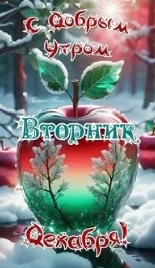 С добрым утром Вторник Декабря!