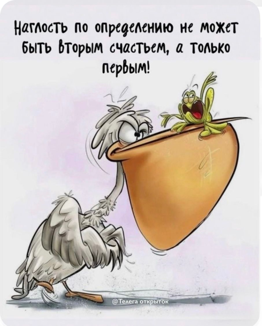 Наглость по определению не может быть вторым счастьем, а только первым!