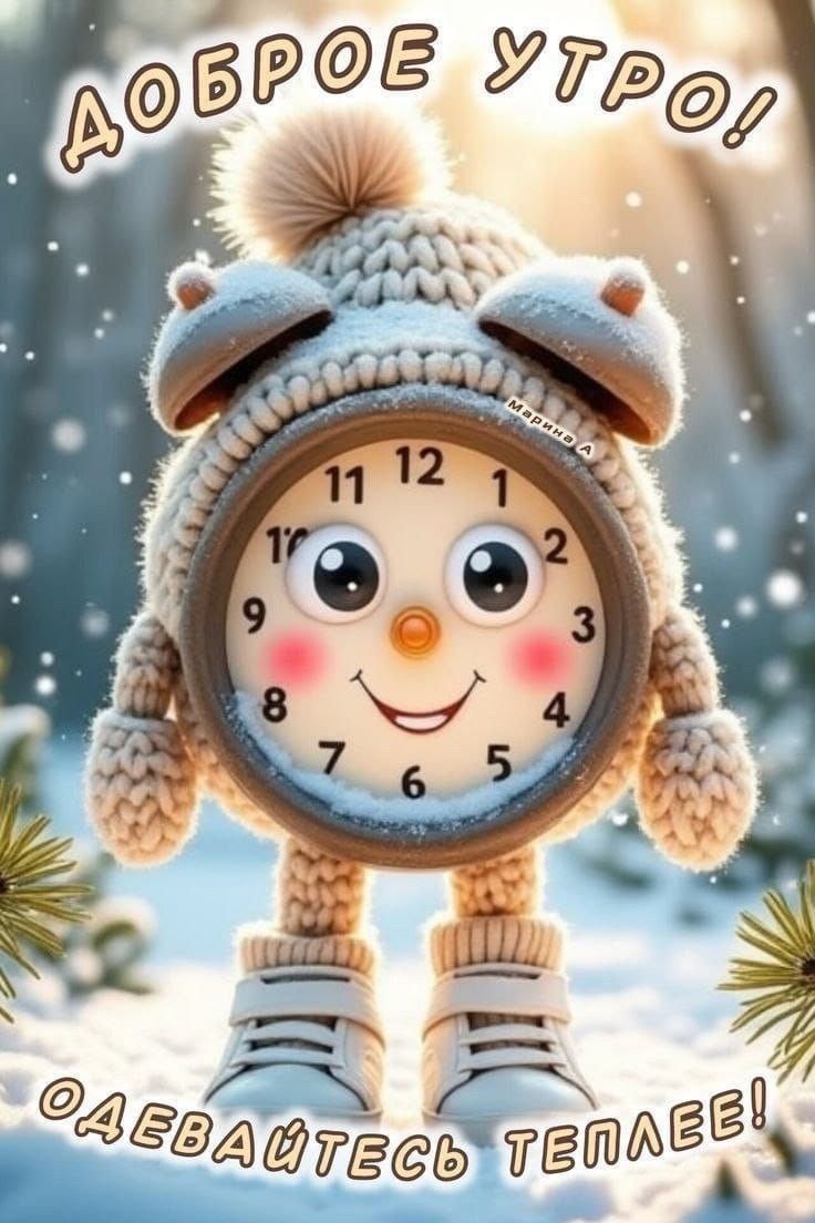 Доброе утро! Одевайтесь теплее!