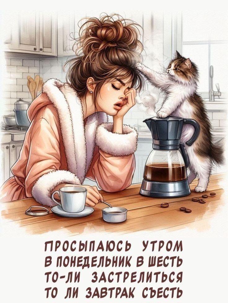 Просыпаюсь утром в понедельник в шесть то-ли застрелиться то ли завтрак съесть