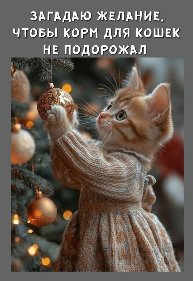 ЗАГАДАЮ ЖЕЛАНИЕ, ЧТОБЫ КОРМ ДЛЯ КОШЕК НЕ ПОДорожал