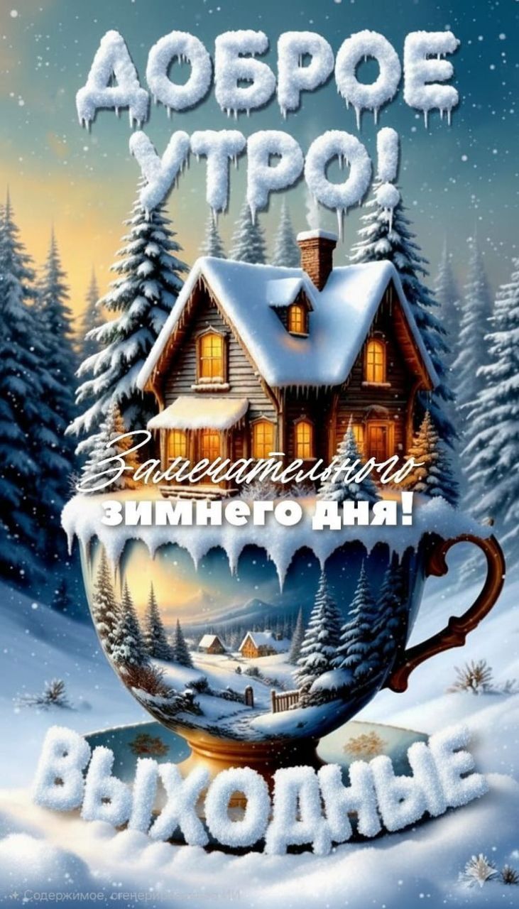 Доброе утро! Замечательной зимнего дня! Выходные