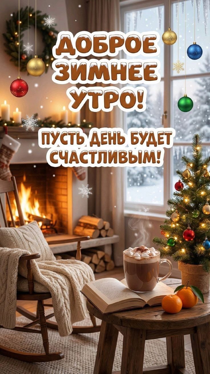 Доброе зимнее утро! Пусть день будет счастливым!