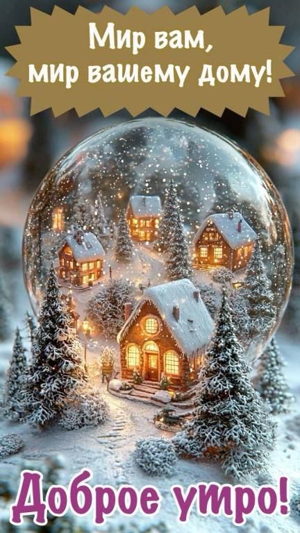 Мир вам, мир вашему дому! Доброе утро!