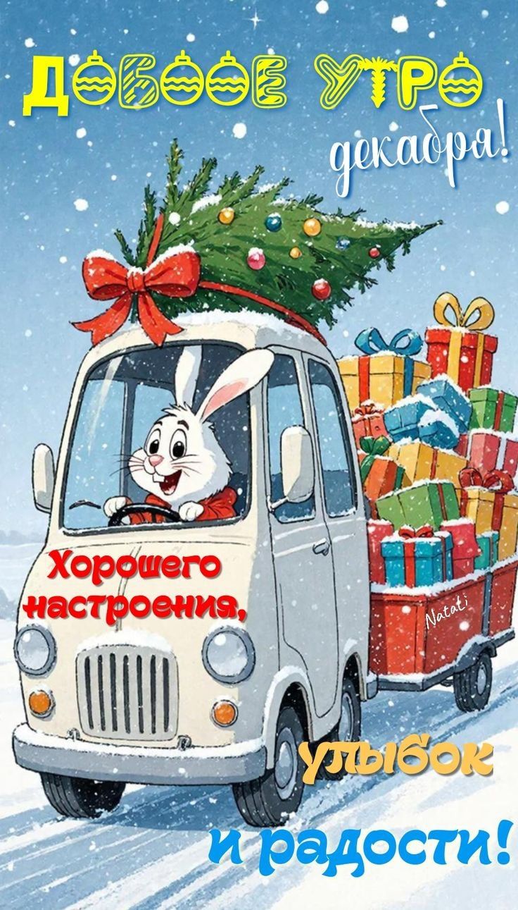 Доброе утро декабря! Хорошего настроения, улыбок и радости!