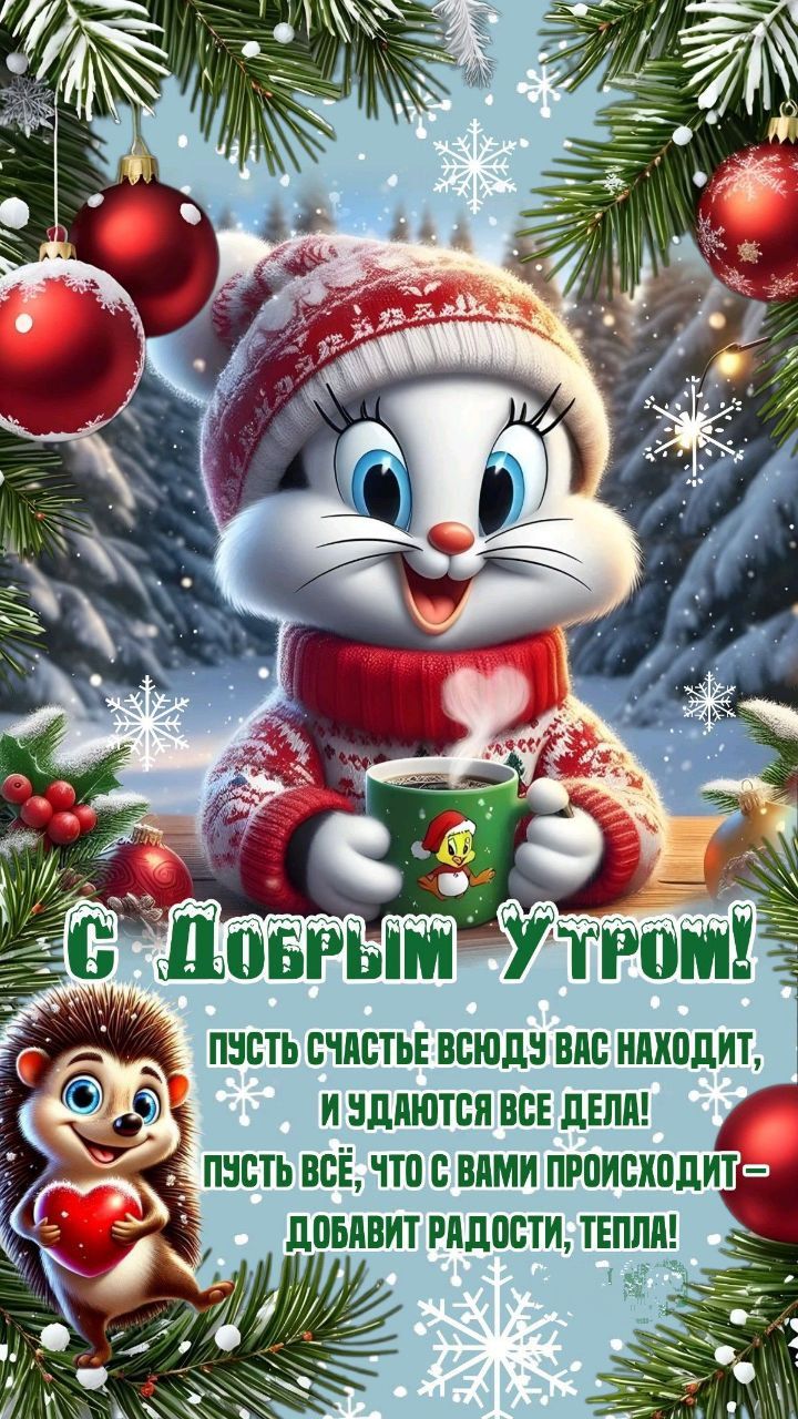 С ДОБРЫМ УТРОМ! Пусть счастье всюду вас находит, и удаются все дела! Пусть всё, что с вами происходит — добавит радости, тепла!