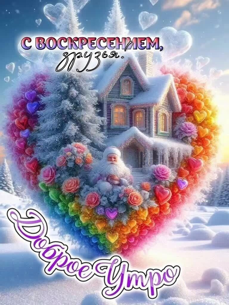 С ВОСКРЕСЕНЬЕМ, ДРУЗЬЬЯ. Доброе утро