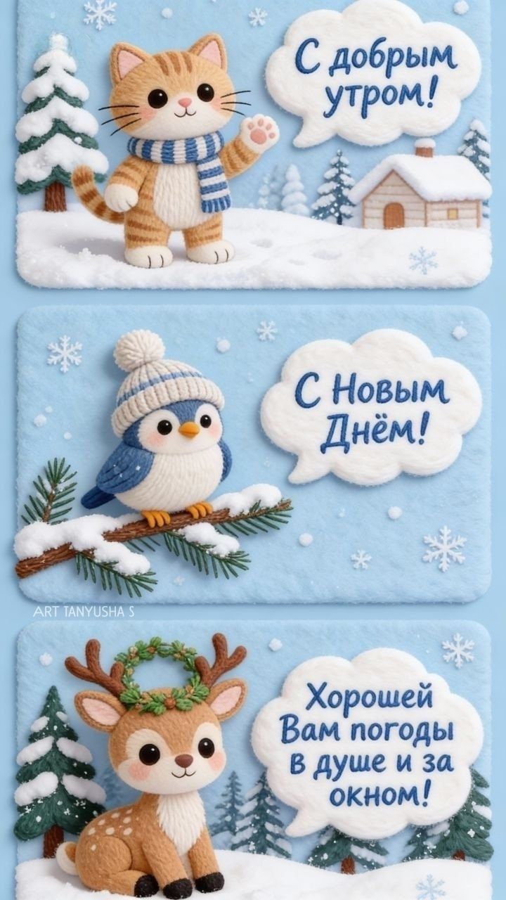 С добрым утром! С Новым Днём! Хорошей Вам погоды в душе и за окном!