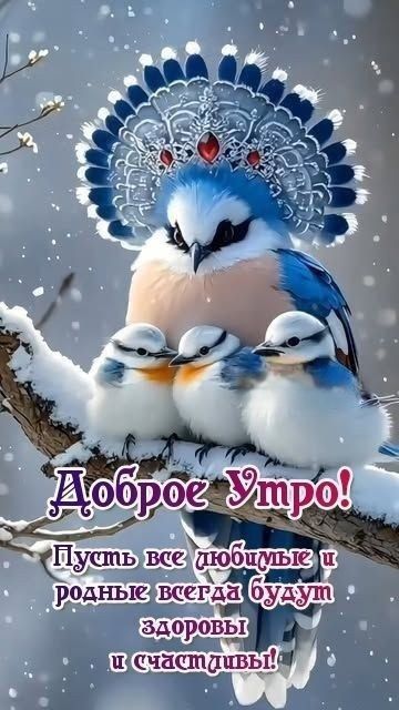 Доброе Утро! Пусть все любимые и родные всегда будут здоровы и счастливы!