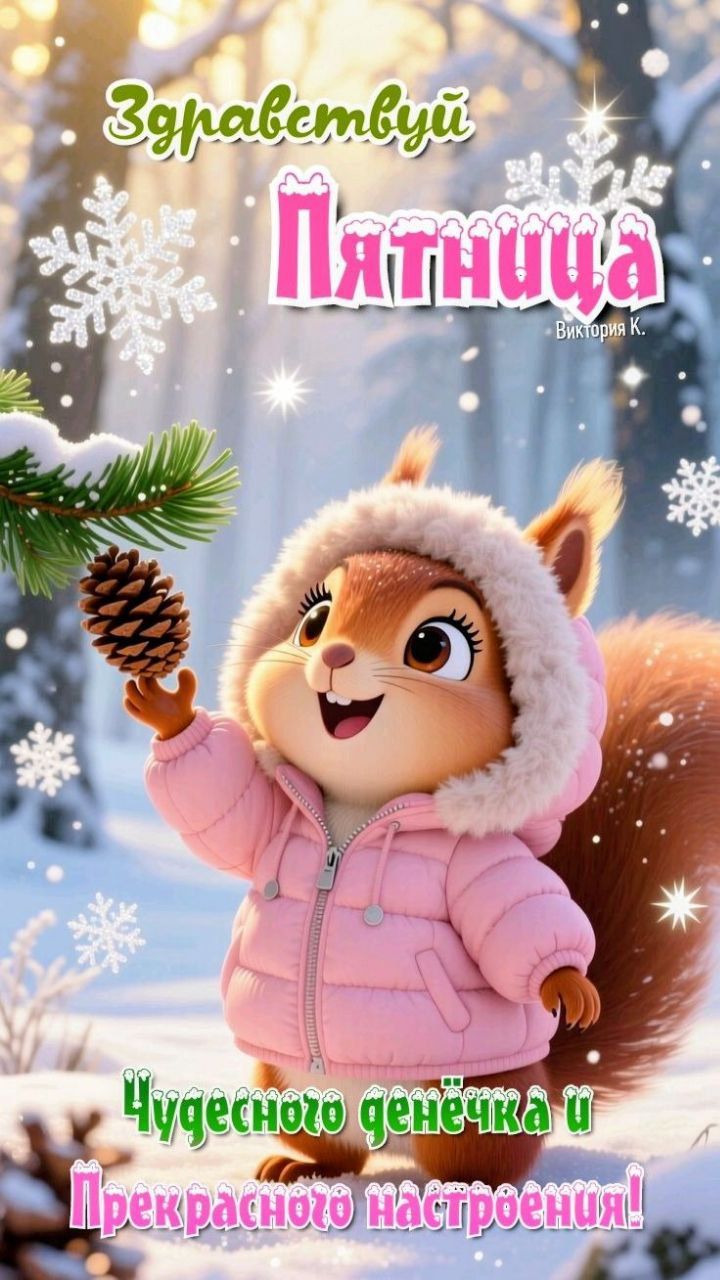 Здравствуй Пятница Виктория К. Чудесного денёчка и Прекрасного настроения!
