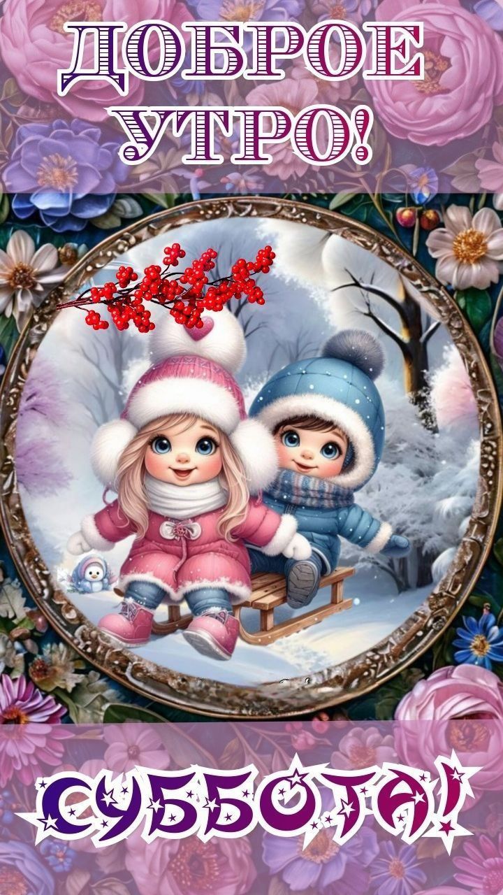 Доброе утро!
Суббота!