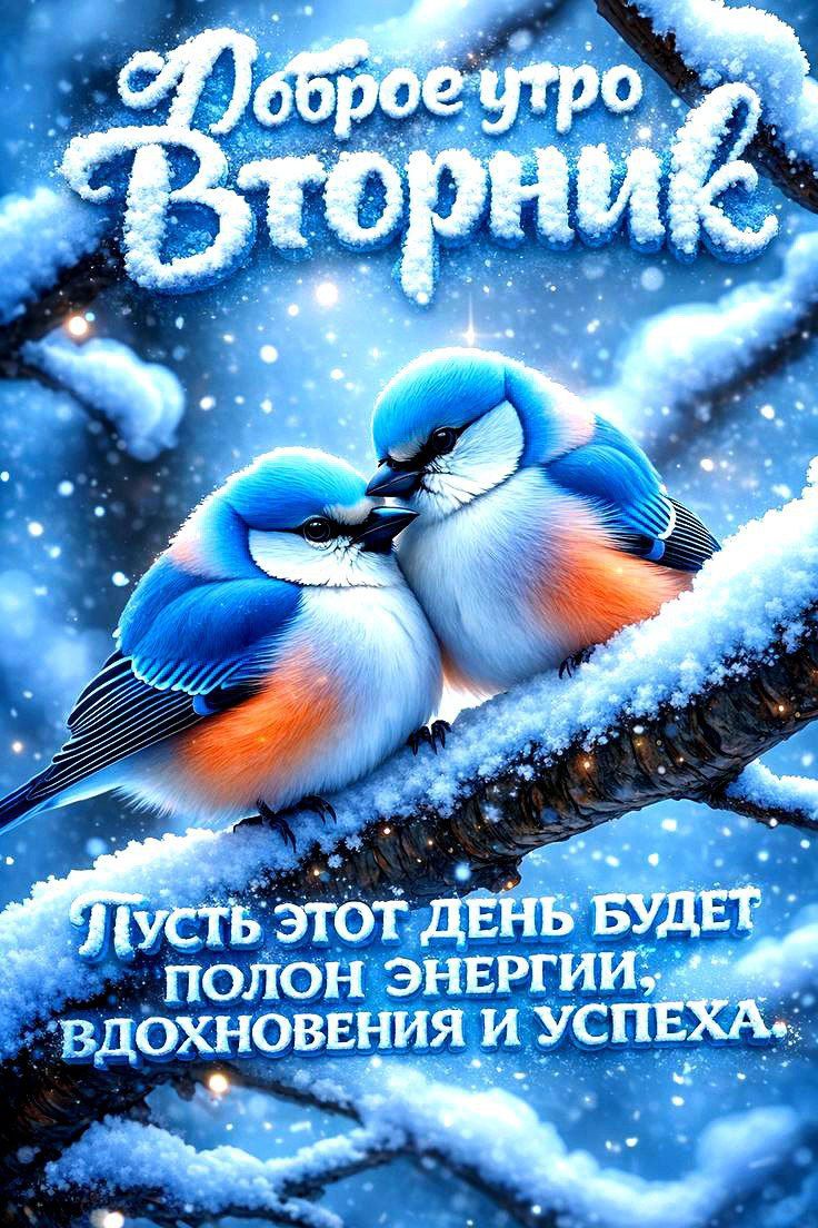 Доброе утро Вторник
Пусть этот день будет полон энергии, вдохновения и успеха.