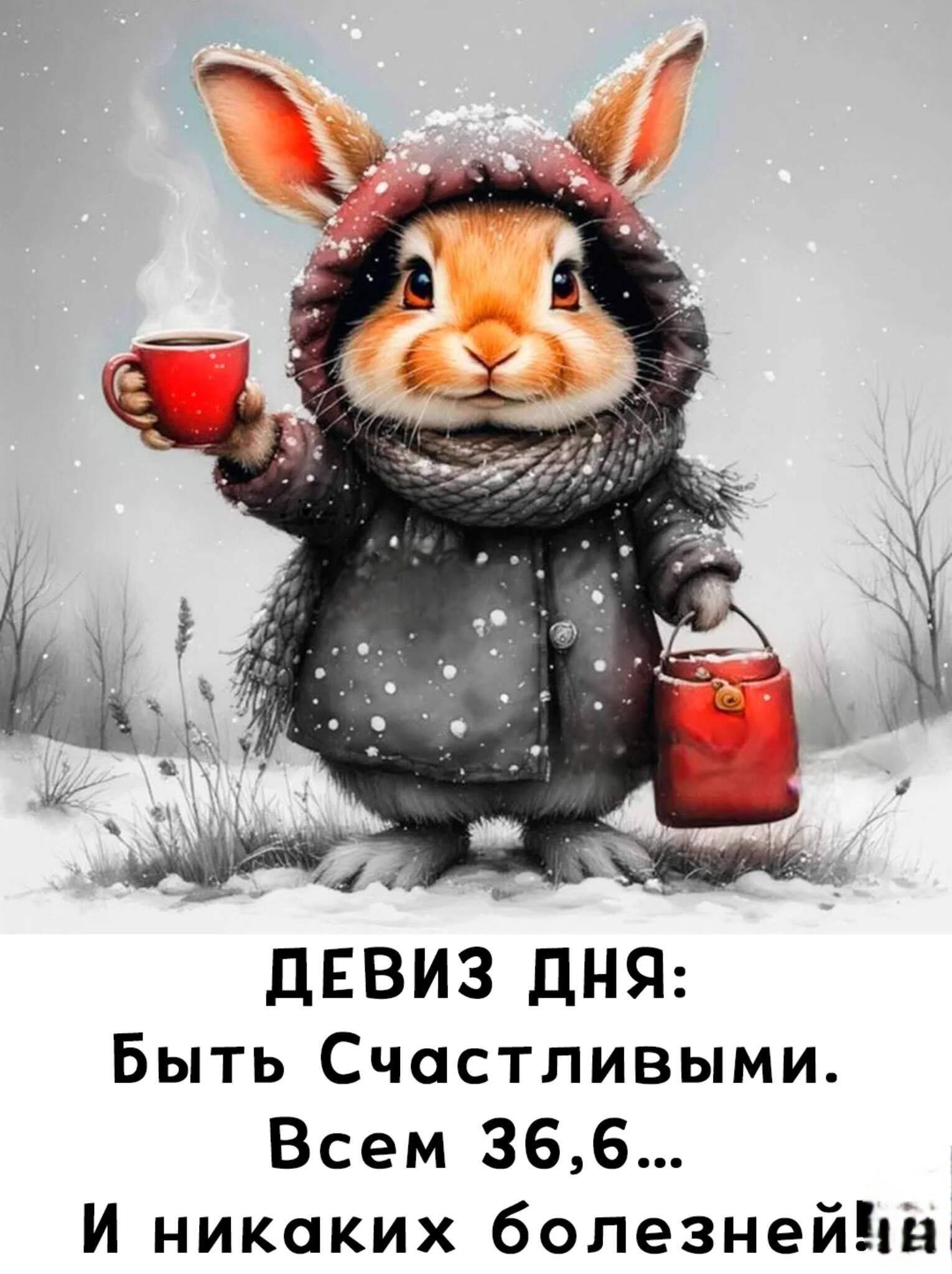 ДЕВИЗ ДНЯ: Быть Счастливыми. Всем 36,6... И никаких болезней