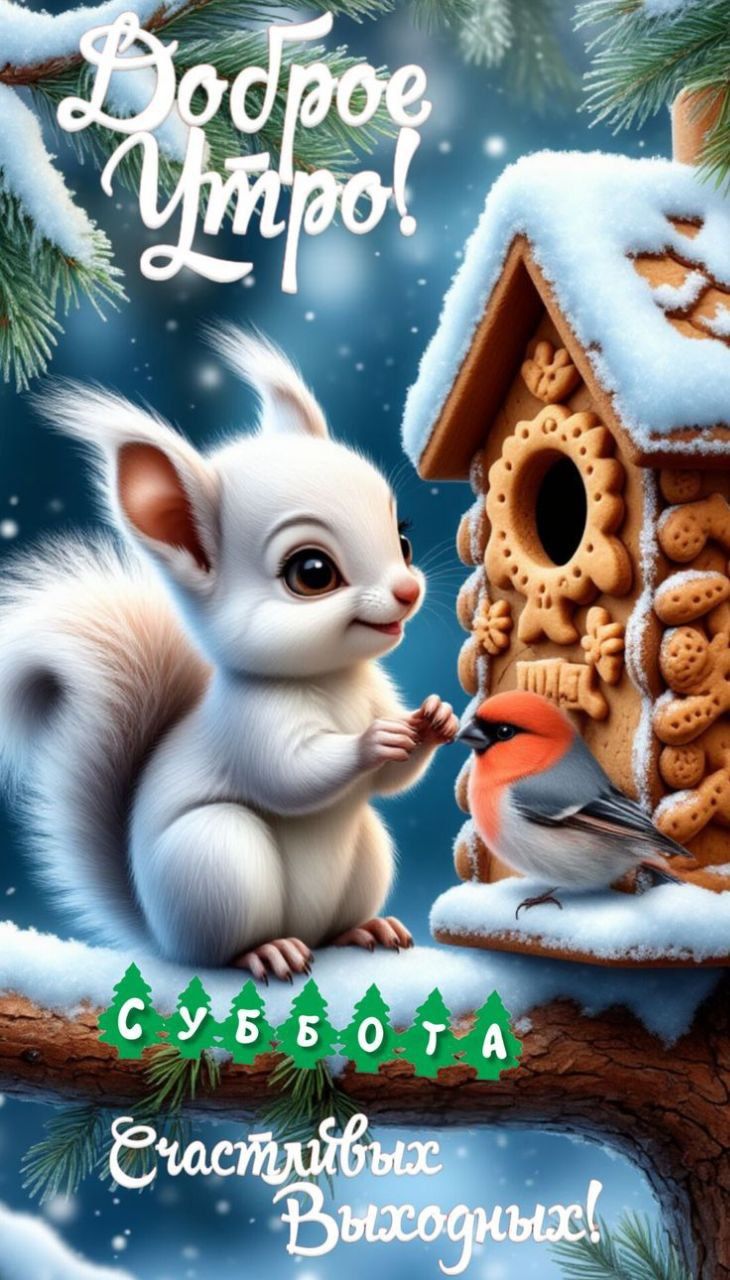 Доброе утро! Суббота Счастливых выходных!