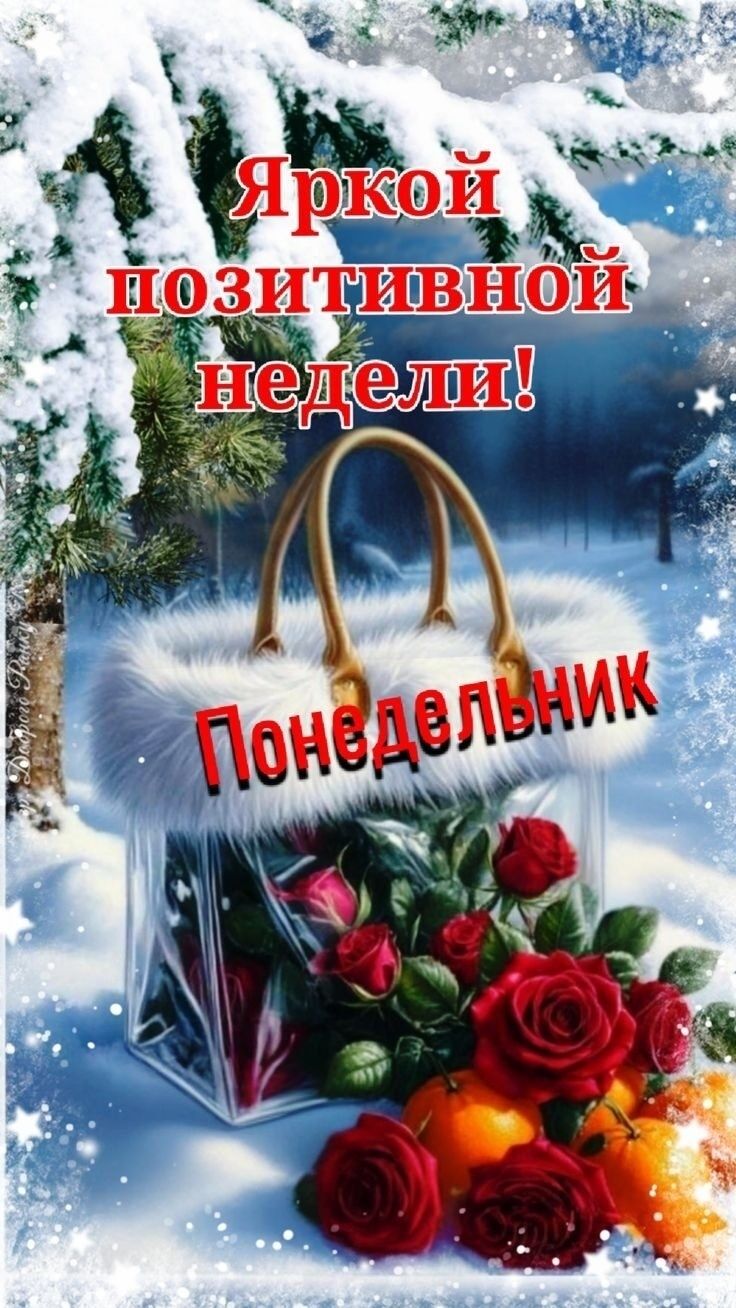 Яркой позитивной недели! Понедельник